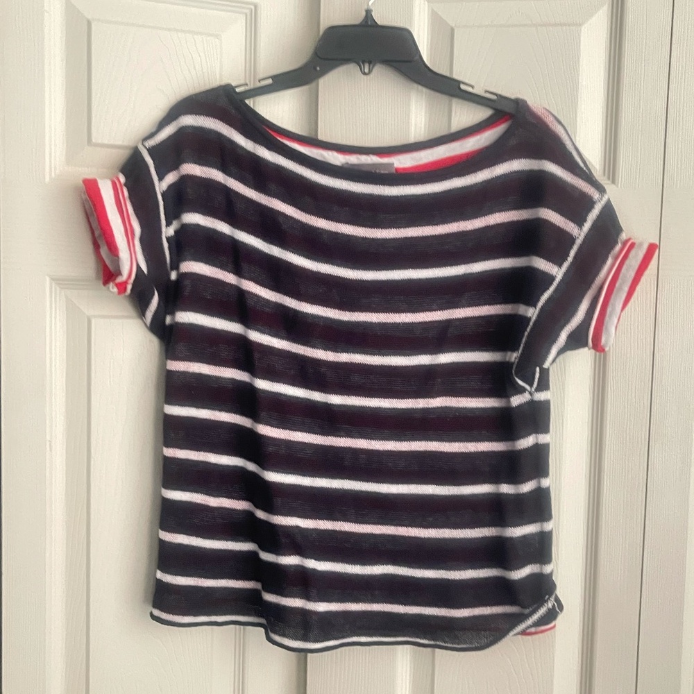 Michael Stars Boat Neck Oversize Reversible XS/S Cotton Sweater RP $148.  #148